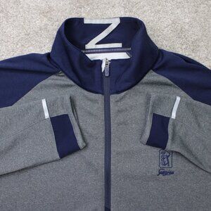 Zero Restriction Sweatshirt Mens XL Gray/Blue 1/2 Zip Golf Pullover TPC Sawgrass